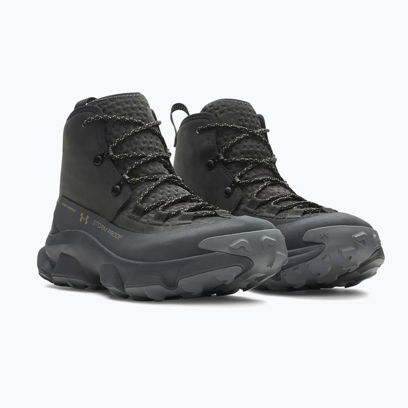 Férfi túracipők Under Armour Charged Expanse Mid LTHR WP Black/Anthracite/Bayou 2