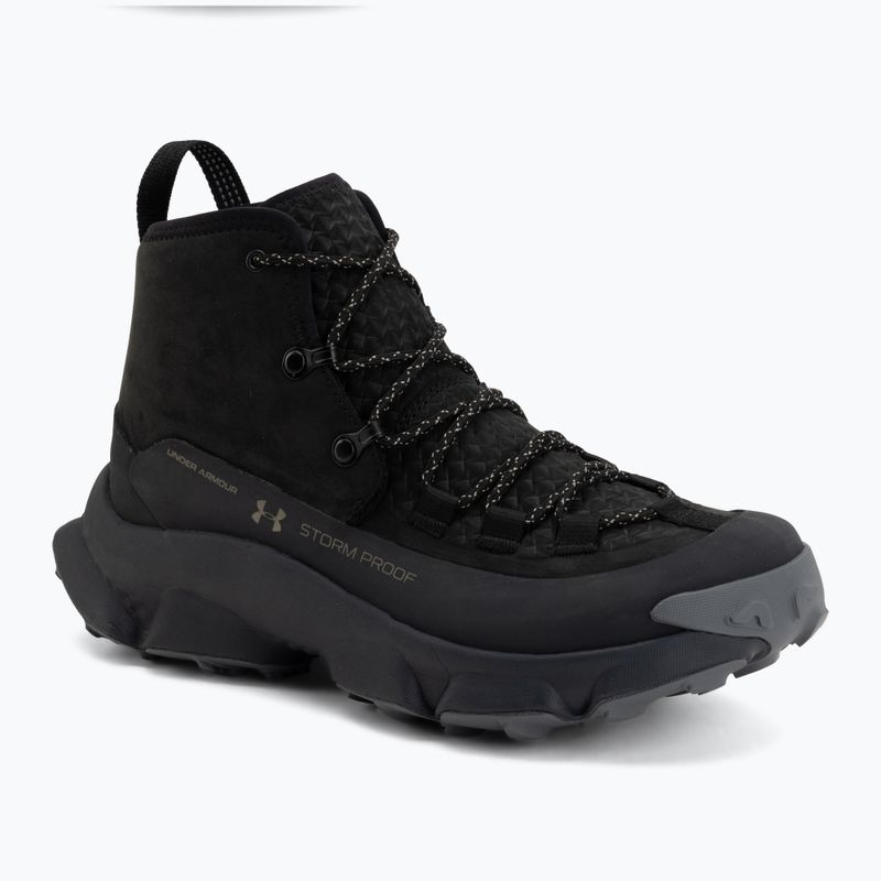Férfi túracipők Under Armour Charged Expanse Mid LTHR WP Black/Anthracite/Bayou