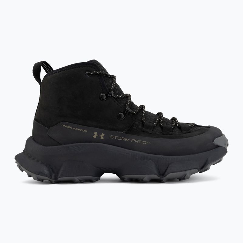 Férfi túracipők Under Armour Charged Expanse Mid LTHR WP Black/Anthracite/Bayou 2