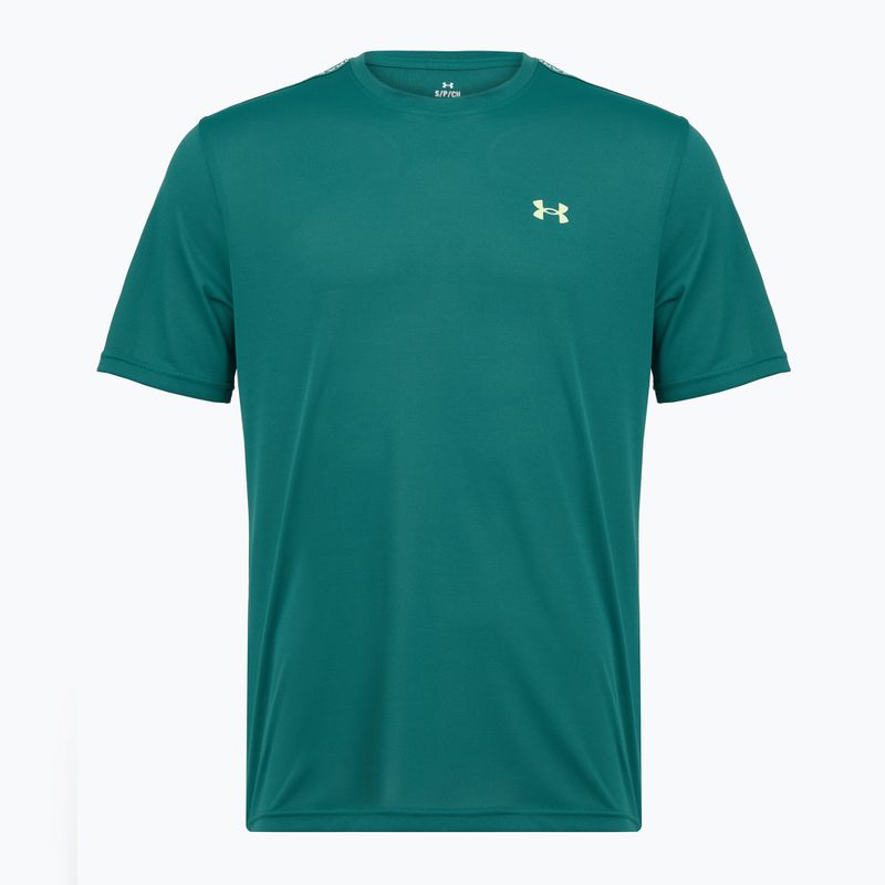 Férfi edzőpóló Under Armour Tech Taping rack green/fade green 4