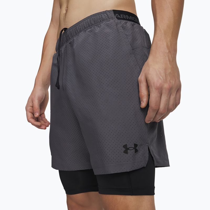 Férfi edző rövidnadrág Under Armour Vanish Woven 2.0 2IN1 Shorts castlerock/black 4