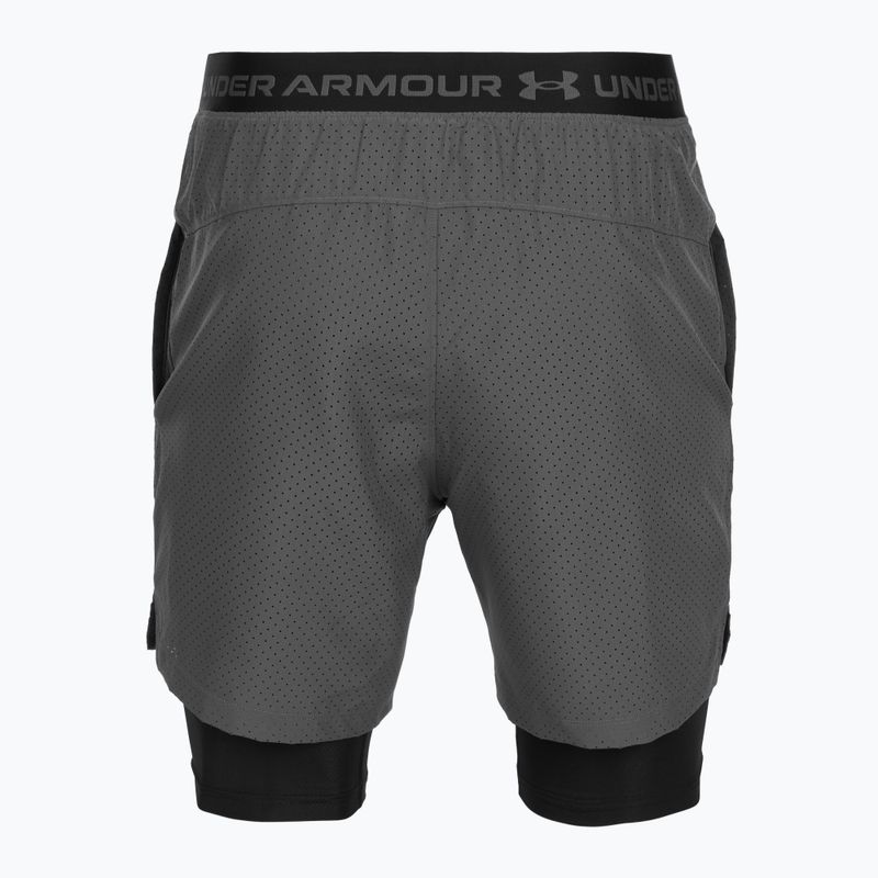 Férfi edző rövidnadrág Under Armour Vanish Woven 2.0 2IN1 Shorts castlerock/black 6