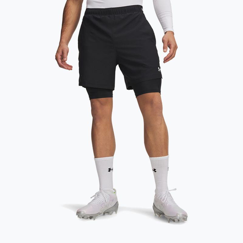 Férfi edző rövidnadrág Under Armour Vanish Woven 2.0 2IN1 Shorts black/white