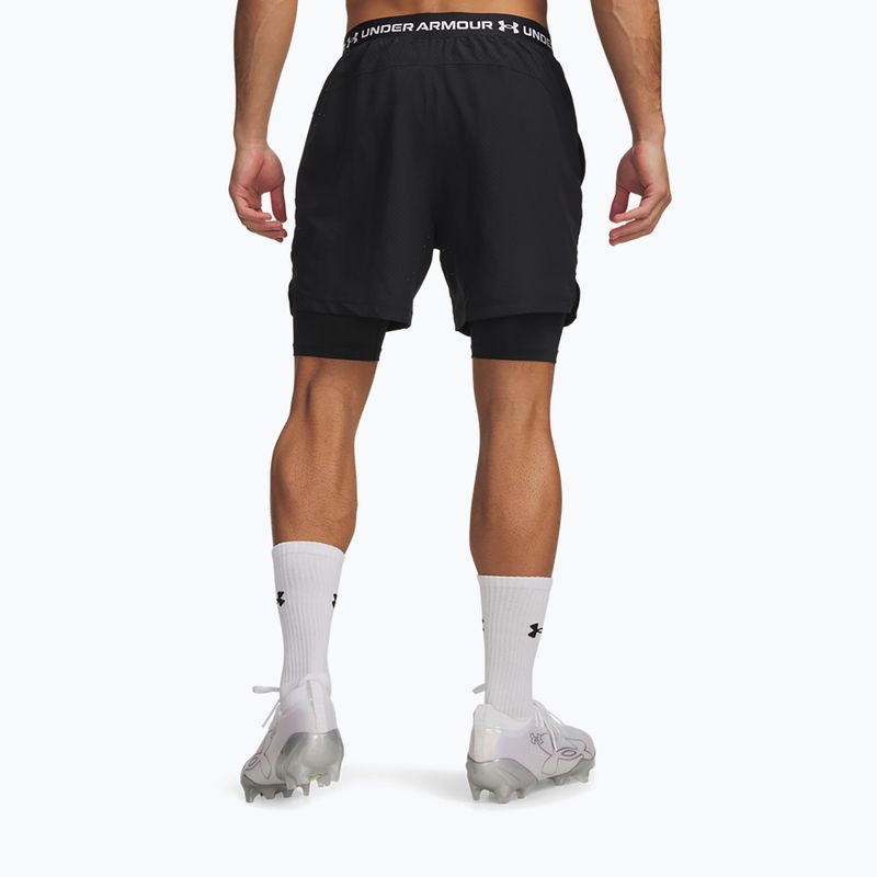 Férfi edző rövidnadrág Under Armour Vanish Woven 2.0 2IN1 Shorts black/white 3