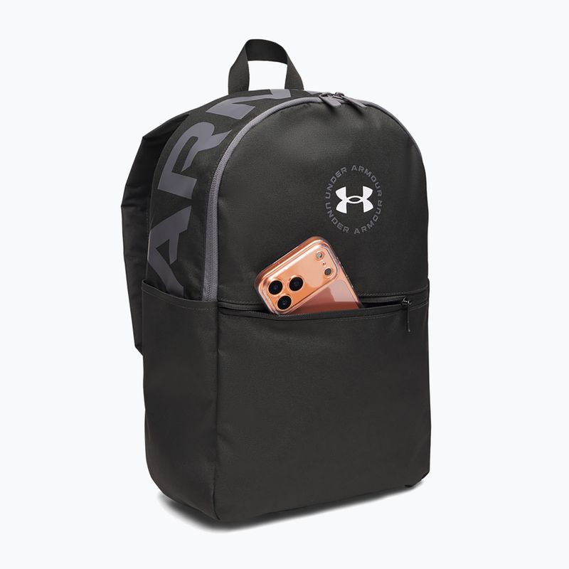 Városi hátizsák Under Armour Essential Printed Backpack black/black/castlerock 2