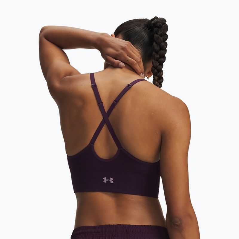 Sportmelltartó Under Armour Vanish Seamless Low purple echo/mauve pink 2