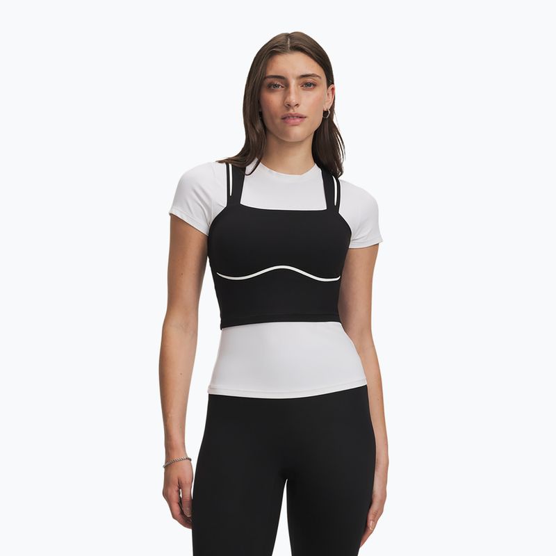Női edző póló Under Armour Meridian Contour Tank ultimate black/white/ultimate black