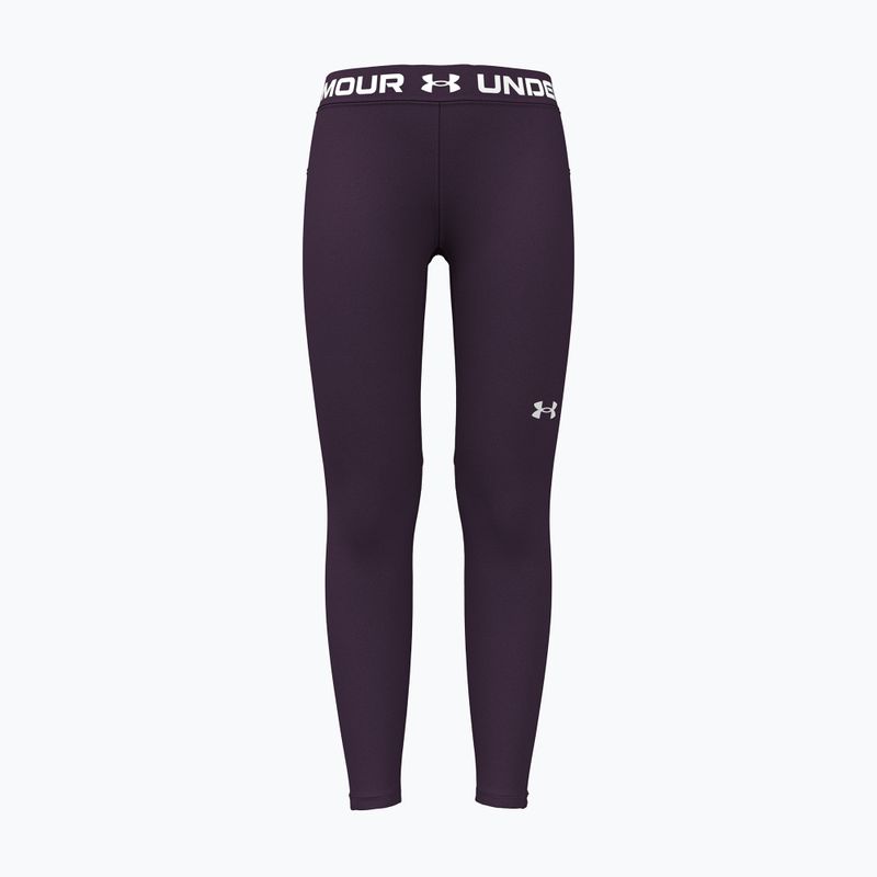 Gyerek leggingsek Under Armour HeatGear Leggings purple echo/white