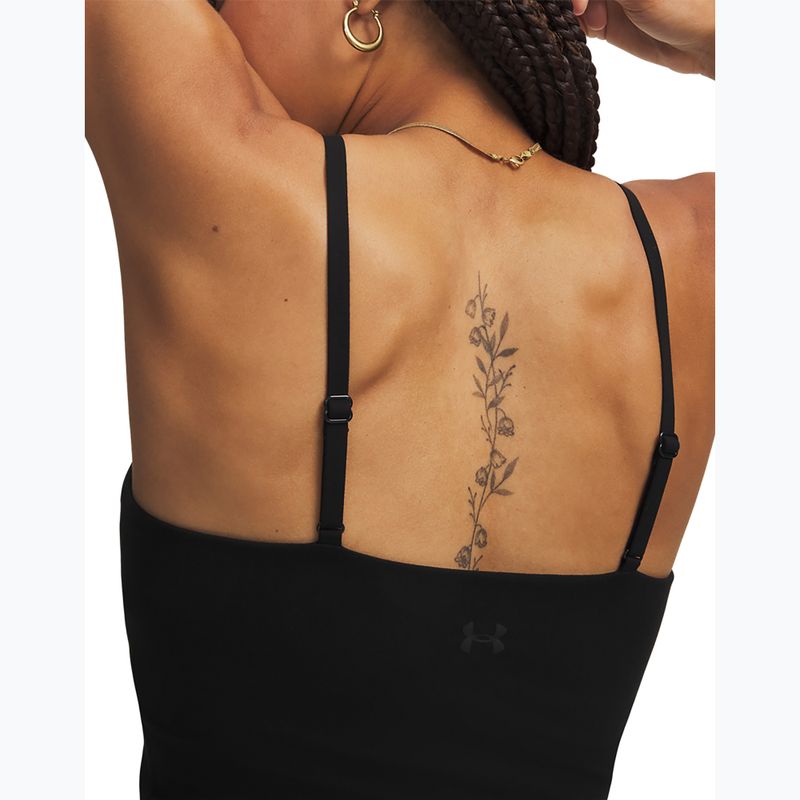 Női edző póló Under Armour Meridian Support Tank ultimate black/ultimate black 4