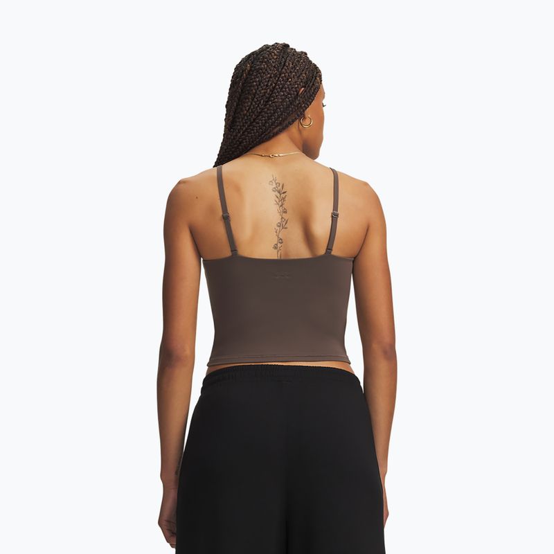 Női edző póló Under Armour Meridian Support Tank peppercorn/peppercorn 2