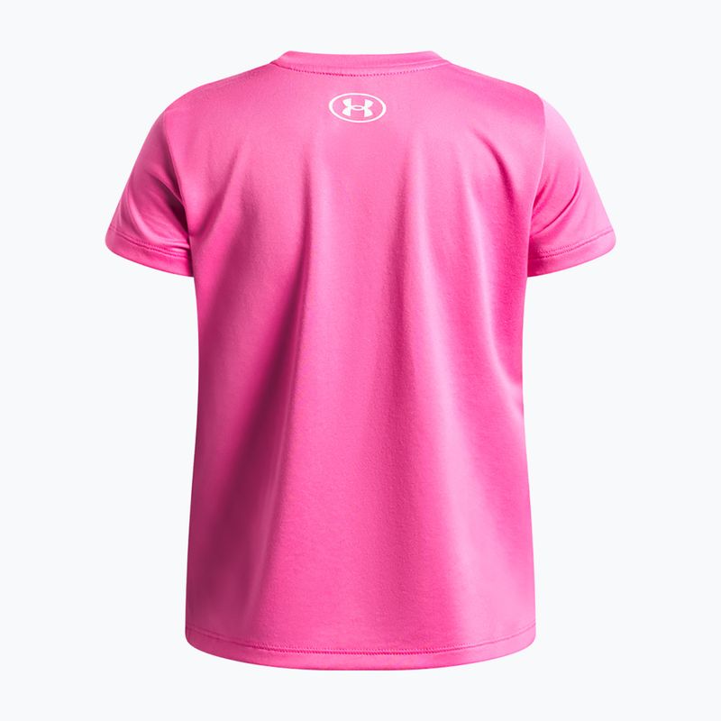 Gyerek edző póló Under Armour Tech SSC SS pink frenzy/white 2