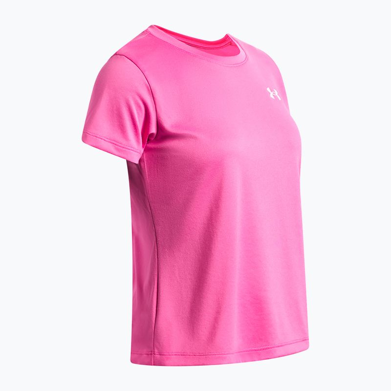 Gyerek edző póló Under Armour Tech SSC SS pink frenzy/white 3