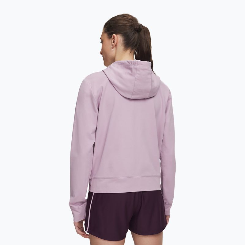 Női pulóver Under Armour Sport Terry FZ mauve pink/white 2