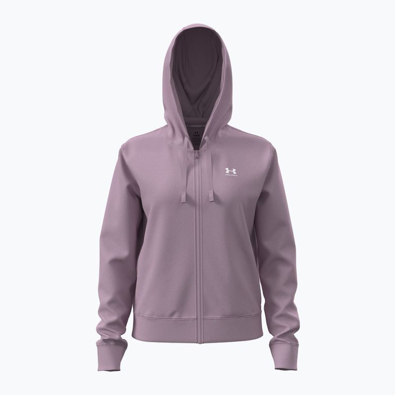 Női pulóver Under Armour Sport Terry FZ mauve pink/white 4