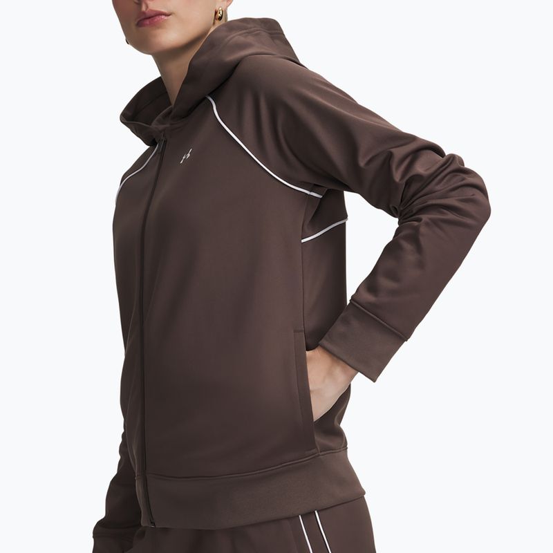 Női tréningruha Under Armour Rival Tricot Tracksuit HD peppercorn/white 3