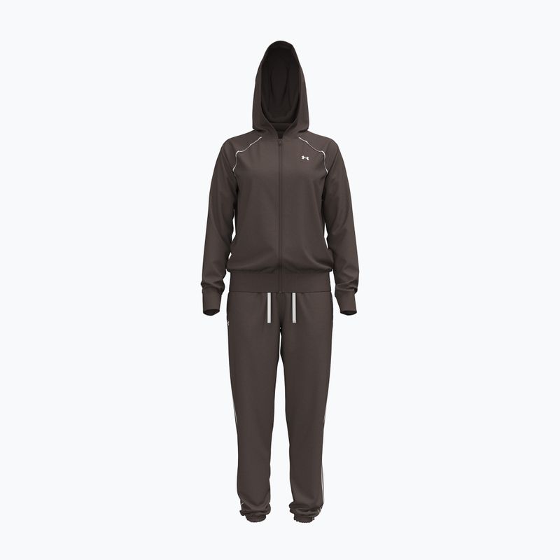 Női tréningruha Under Armour Rival Tricot Tracksuit HD peppercorn/white 5