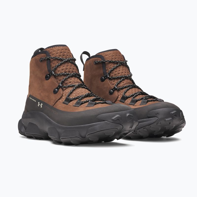 Férfi túracipők Under Armour Charged Expanse Mid LTHR WP Incense Brown/Black/Khaki Base 2