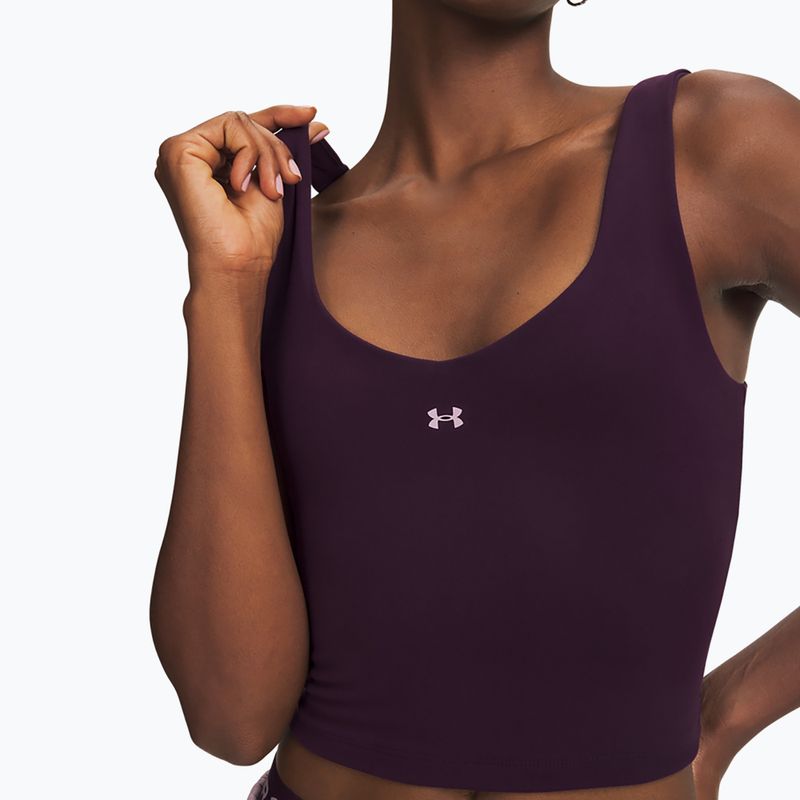Női edző póló Under Armour Motion Tank purple echo/mauve pink 3