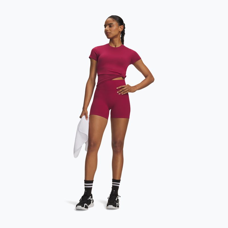 Női edző rövidnadrág Under Armour Motion Middy claret/ox blood 2