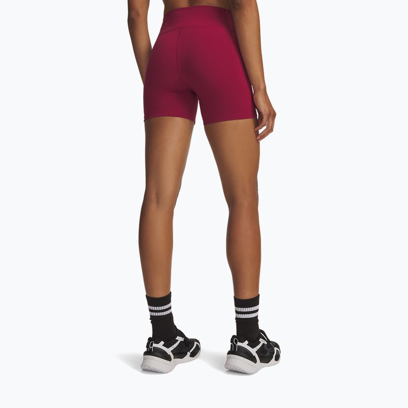 Női edző rövidnadrág Under Armour Motion Middy claret/ox blood 3