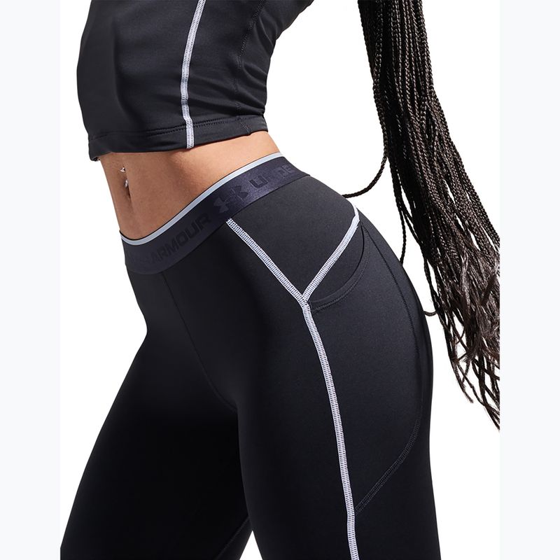 Női edzőleggingsek Under Armour ColdGear Elite Leggings ultimate black/reflective 7