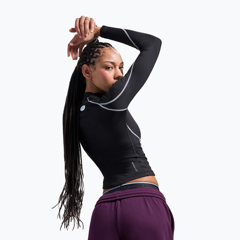 Női edző hosszú ujjú póló Under Armour ColdGear Elite Mock ultimate black/reflective 4