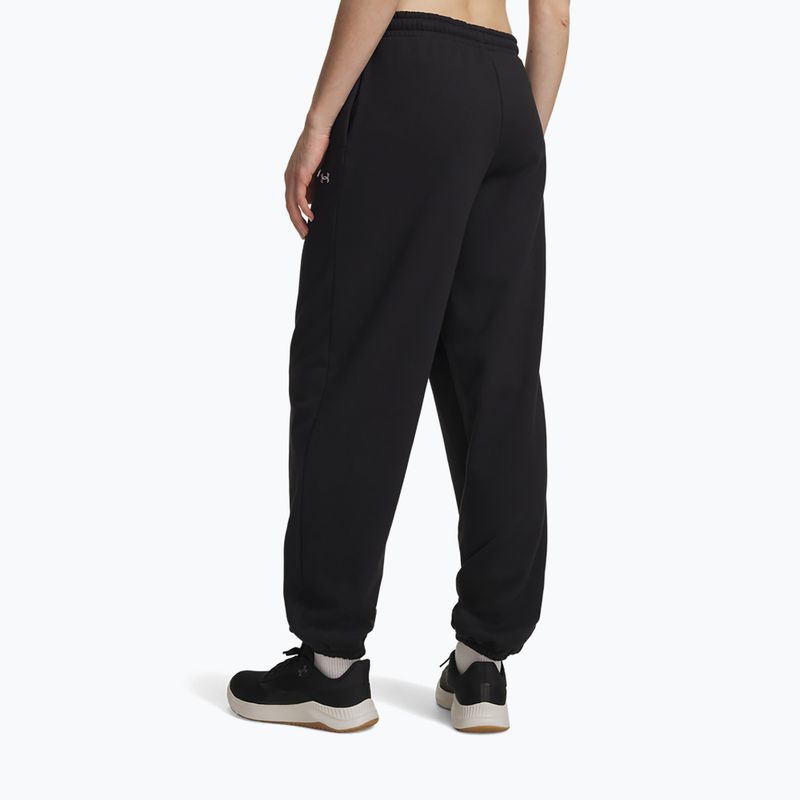 Női nadrág Under Armour Icon Fleece Gym Pant ultimate black/white 3