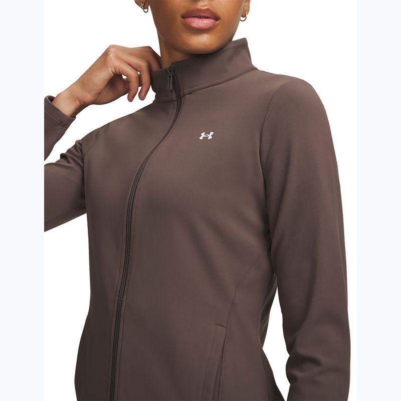Női edzőpulóver Under Armour Motion peppercorn/white 3