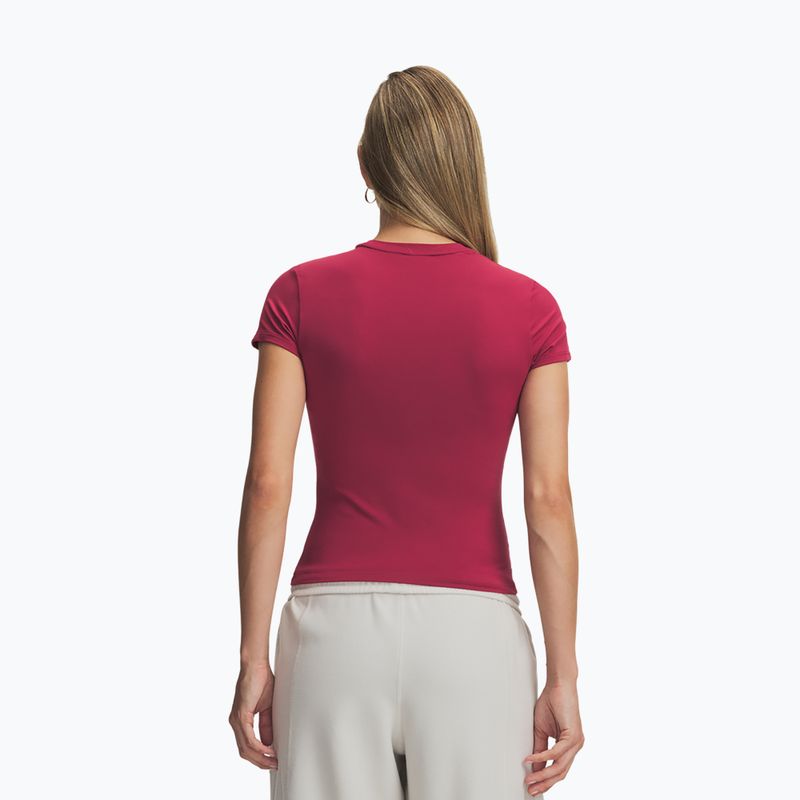 Női edző póló Under Armour Motion Fitted SS claret/ox blood 2