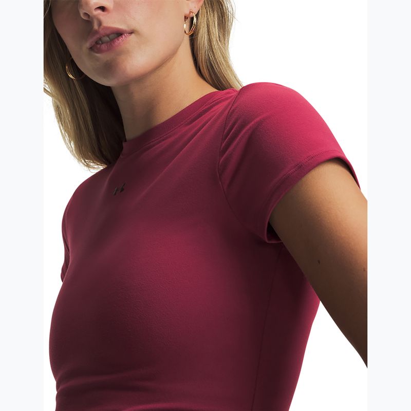 Női edző póló Under Armour Motion Fitted SS claret/ox blood 3