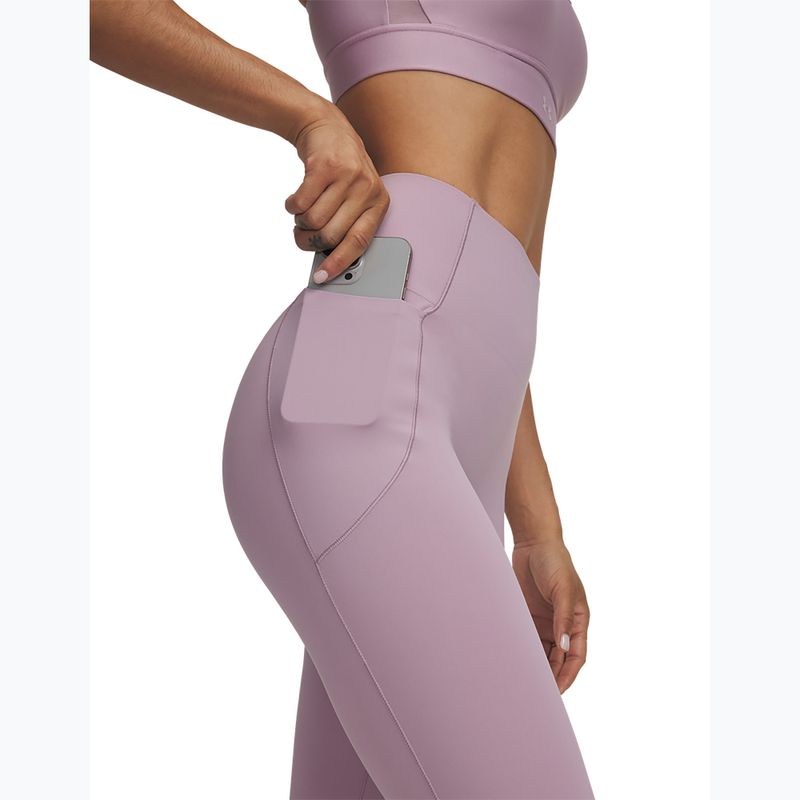 Női edzőleggingsek Under Armour Vanish Elite Leggings mauve pink/metallic silver 4