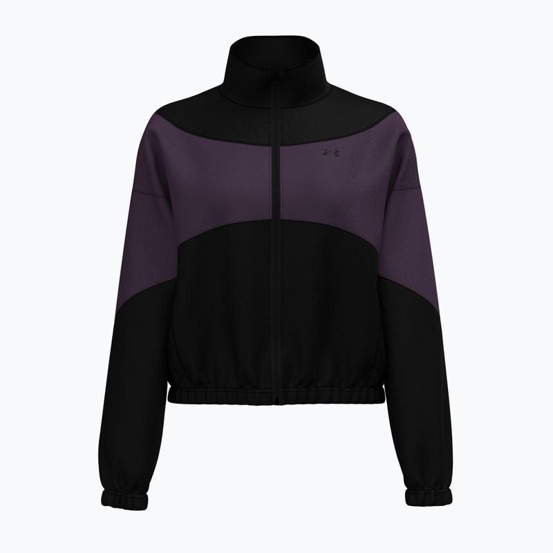 Női edződzseki Under Armour Rival Woven black/purple echo/black