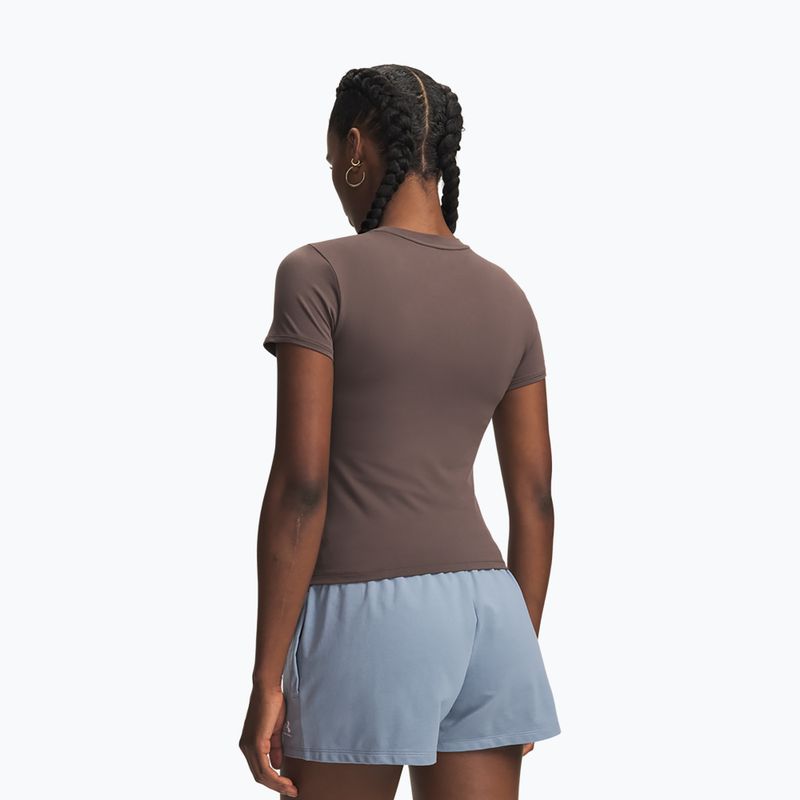 Női edző póló Under Armour Motion Fitted SS peppercorn/white 2