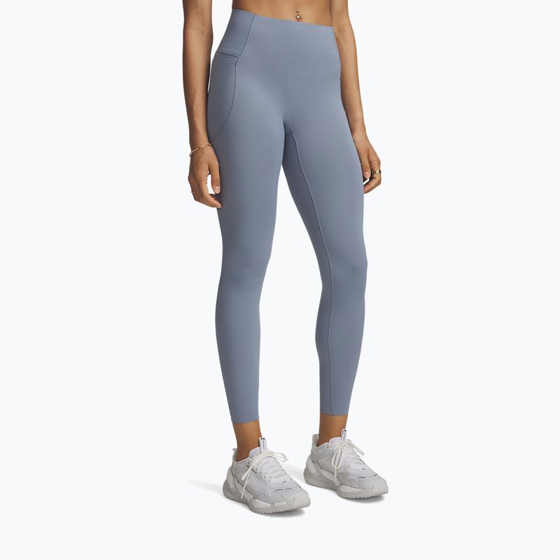 Női edzőleggingsek Under Armour Vanish Elite Leggings blue wind/metallic silver