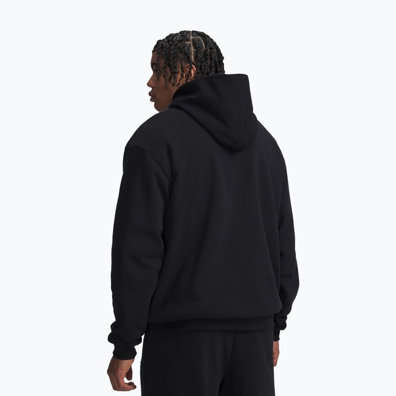 Férfi pulóver Under Armour Icon Heavyweight Terry Hoodie ultimate black/ultimate black 2