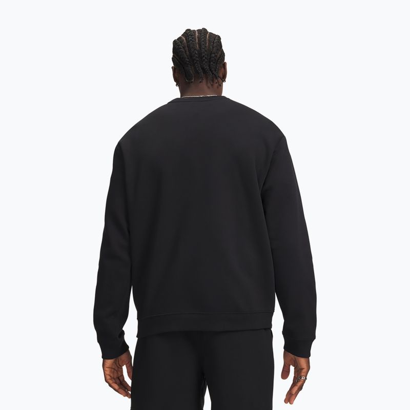 Férfi pulóver Under Armour Rival Fleece Crew ultimate black/white 2