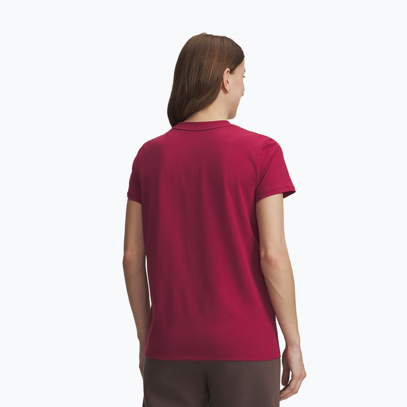 Női póló Under Armour Rival Core claret/white 2