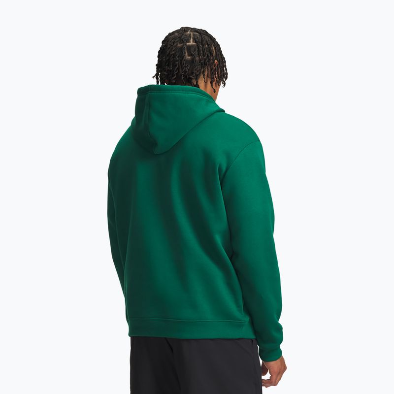 Férfi pulóver Under Armour Rival Fleece Hoodie campus ivy/white 2