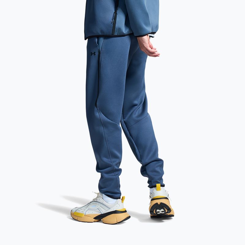 Férfi nadrág Under Armour Unstoppable Fleece Jogger Downpour Gray/Black 4