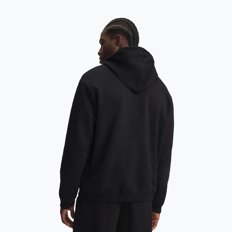 Férfi pulóver Under Armour Rival Fleece Hoodie ultimate black/white 2