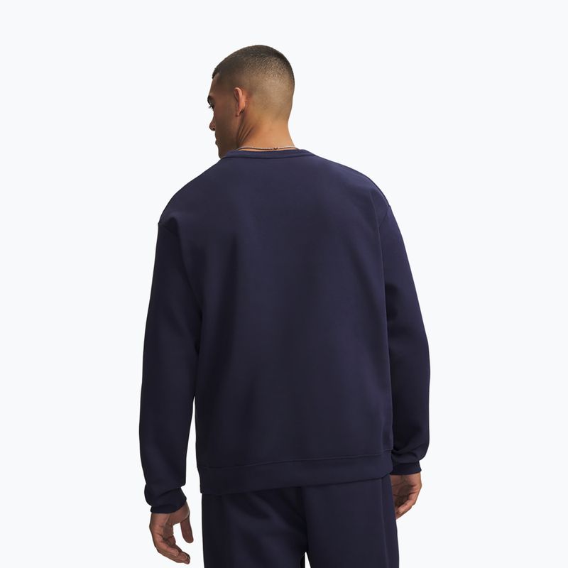 Férfi pulóver Under Armour Rival Fleece Crew midnight navy/white 2