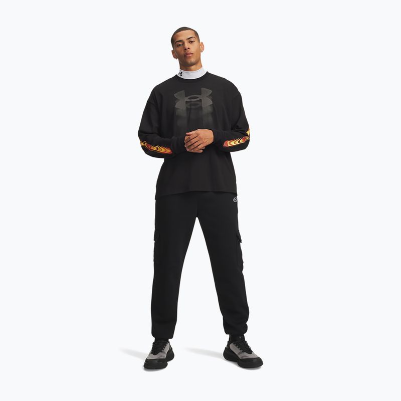 Férfi nadrág Under Armour Rival Fleece Cargo ultimate black/white 2