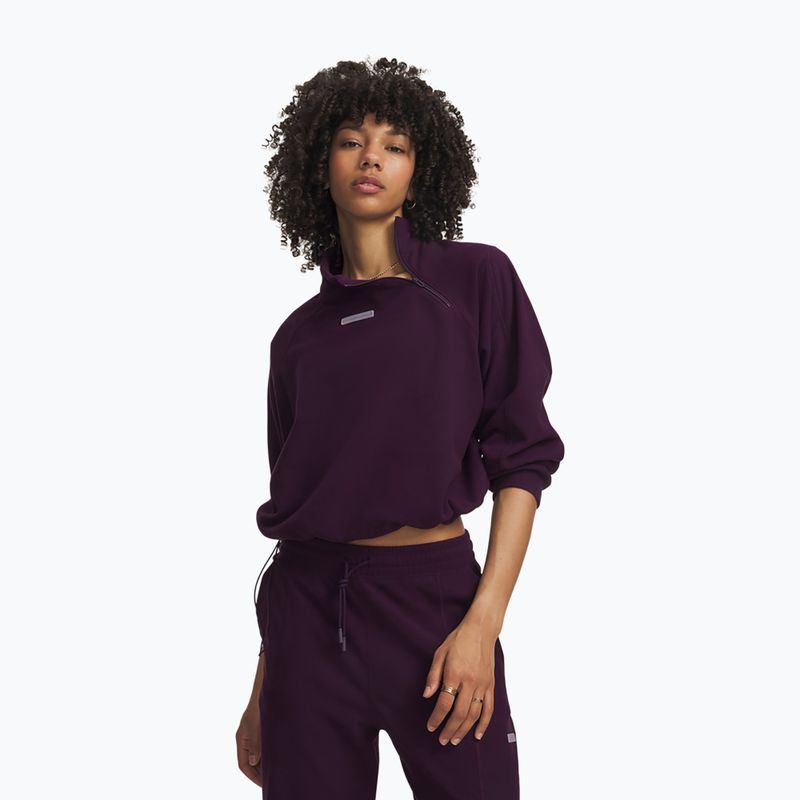 Női edzőpulóver Under Armour Performance Fleece Qz purple echo/purple echo