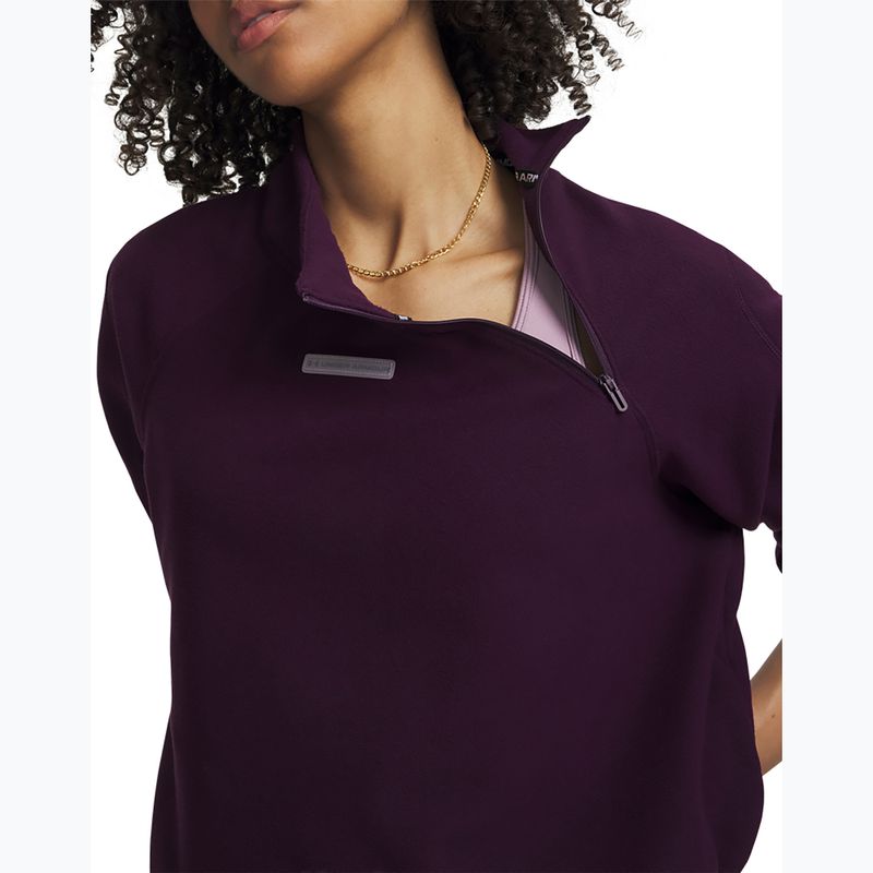 Női edzőpulóver Under Armour Performance Fleece Qz purple echo/purple echo 3