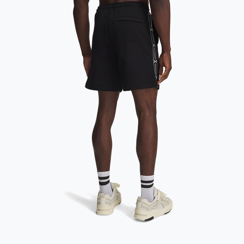 Férfi rövidnadrág Under Armour Icon Fleece Taped Shorts ultimate black/white 3