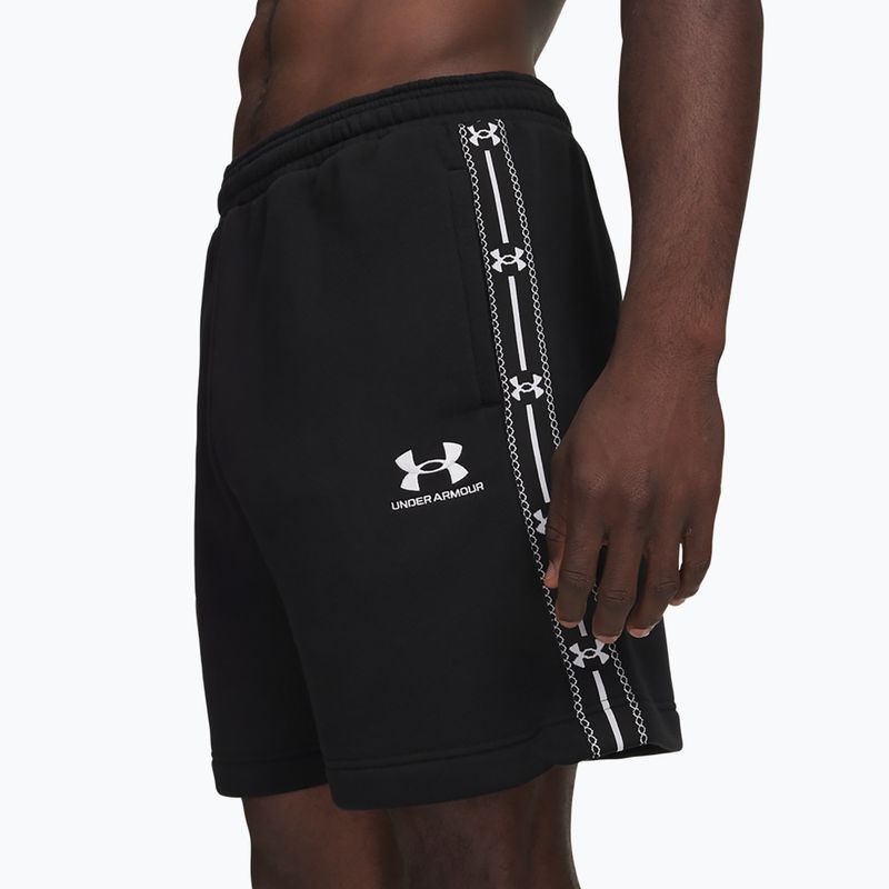 Férfi rövidnadrág Under Armour Icon Fleece Taped Shorts ultimate black/white 4