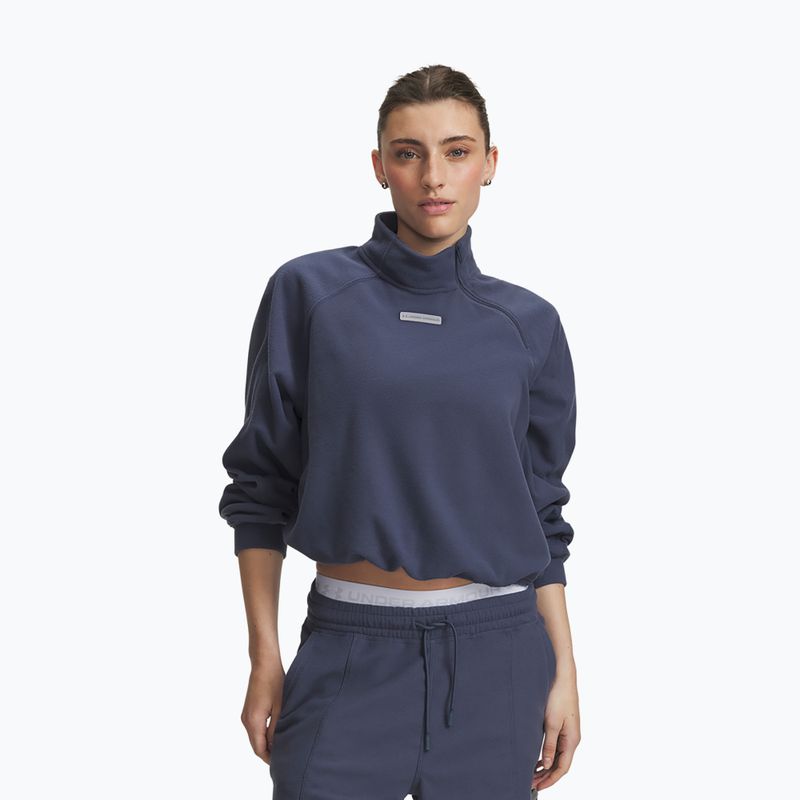 Női edzőpulóver Under Armour Performance Fleece Qz downpour gray/downpour gray