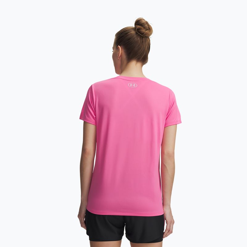 Női edző póló Under Armour Tech SSV Solid pink frenzy/prime pink 2