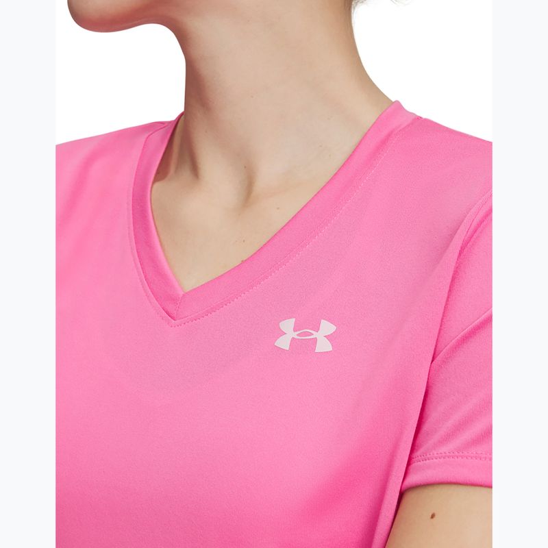 Női edző póló Under Armour Tech SSV Solid pink frenzy/prime pink 3