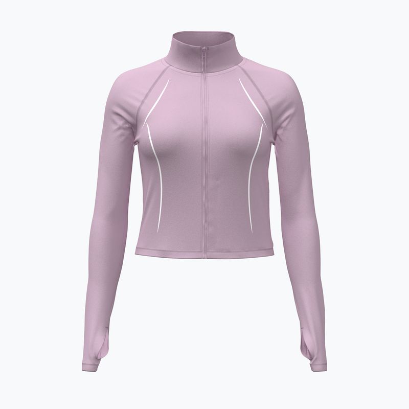 Női edzőpulóver Under Armour Meridian Contour Full Zip mauve pink/white/mauve pink